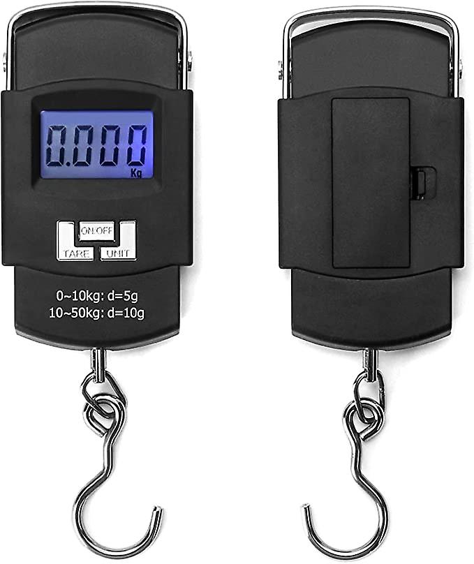 Picture of Digital Hanging Weight Scale, Portable Hanging Electronic Hook Scale-Black - Weight Machine Digital Black