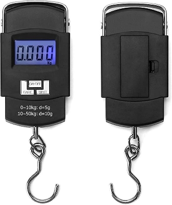 Picture of Digital Hanging Weight Scale, Portable Hanging Electronic Hook Scale-Black - Weight Machine Digital Black