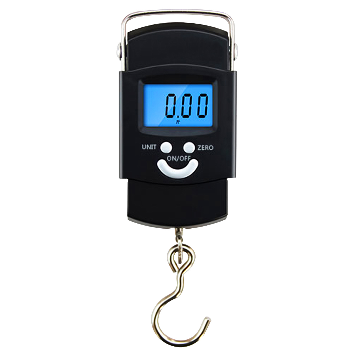 Picture of Digital Hanging Weight Scale, Portable Hanging Electronic Hook Scale-Black - Weight Machine Digital Black