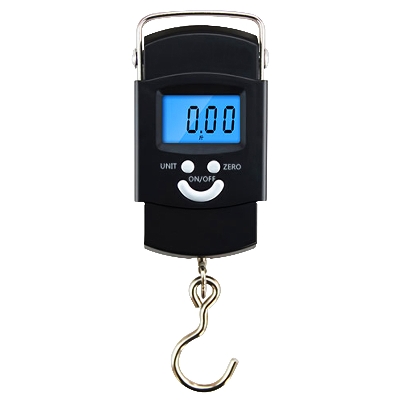Picture of Digital Hanging Weight Scale, Portable Hanging Electronic Hook Scale-Black - Weight Machine Digital Black
