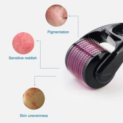 Picture of Derma Roller Micro Needle 1.5mm for Hair, Beard Growth and Facial Skin Therapy (All Sizes) Red