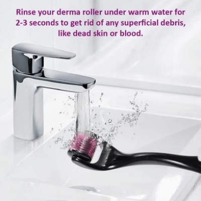 Picture of Derma Roller Micro Needle 1.5mm for Hair, Beard Growth and Facial Skin Therapy (All Sizes) Red