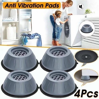 Picture of 4 pcs Rubber pad support for Electronics device A/C or Washing Machine Anti Vibration Washing Machine Feet Pads Rubber Mat Dryer Stand Anti-Walk Universal Refrigerator Washer Support Dampers 