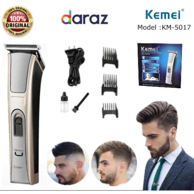 Picture of Kemei km 5017 Rechargeable Hair & Beard Clipper Trimmer for men 
