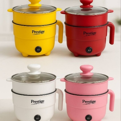 Picture of Prestige Multiperpose cooker with steamer 2.0 L With Spon,Pot Free Multicolor