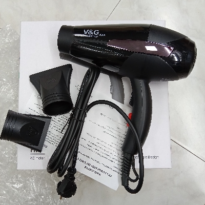 Picture of V&G Professional HAIR DRYER PRO 4300 AC motor | Extra Power 2000w | 2 Heat And 2 Speed Setting | Lightweight Design Black