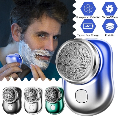Picture of USB Mini Shave Pocket Size Portable Electric Shaver Rechargeable Razor Men 