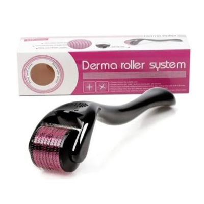 Picture of Derma Roller Micro Needle for Hair, Beard Growth and Facial Skin Therapy (0.5 mm) Black