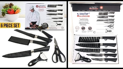 Picture of zepter Kitchen 6 Pcs Set For Chef Zepter Black