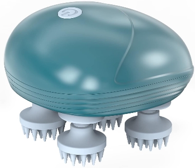 Picture of Electric Migraine Massagem Saude Masajes Relax Masajeador Scalp Head Massager Body Massage Blue