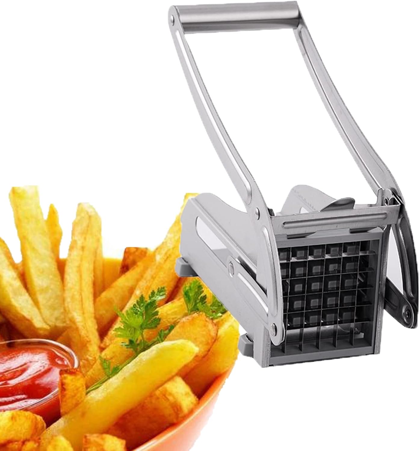 Picture of Potato Chipper Slicer Chip Cutter Chopper Maker French Fries Stainless Steel 