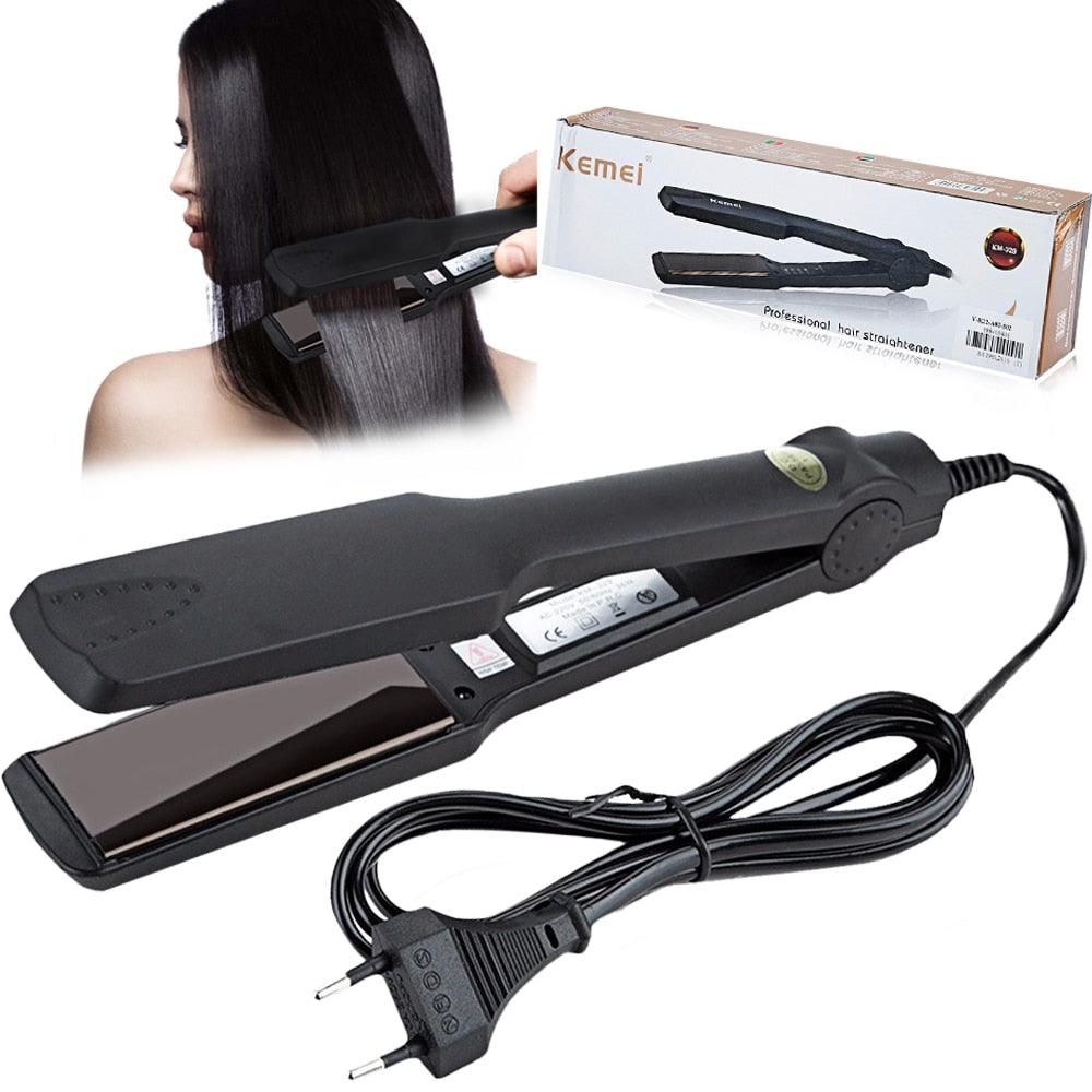 Picture of Kemei Km-329 Professional Electronic Hair Straightener (Black) - Hair Straightener - Hair Straightener- 