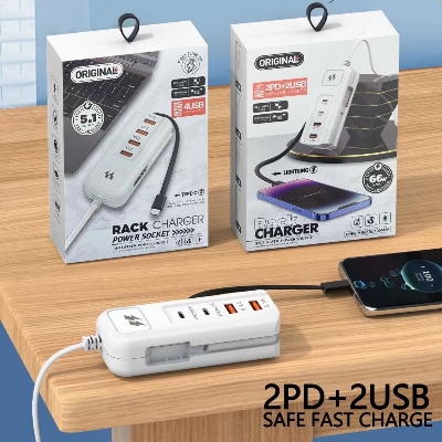 Picture of Rack Charger 2PD+2USB Safe Charge 