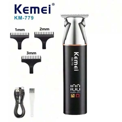 Picture of KM-779 Kemei/KEMEI New Pushing Hair clipper with LCD digital display and fast oil filling head carving for hair cutting 
