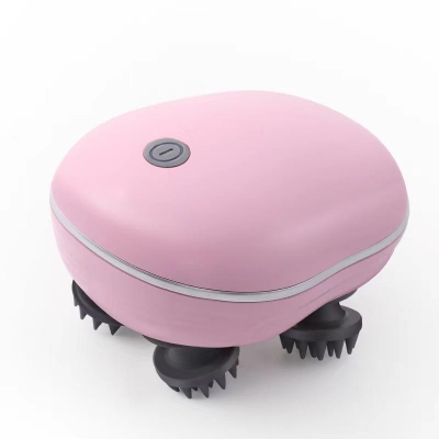 Picture of Scalp Head Hair Massager, Electric Waterproof Massager, Red Light Therapy, Kneading Head Massage Claws Electric Cat Massager Health Care Relax Shoulder Neck Deep Tissue Head Scalp Massage Kneading Vibrating Device Body Massager ( PINK ) Pink