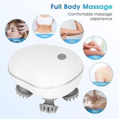 Picture of Scalp Head Hair Massager, Electric Waterproof Massager, Red Light Therapy, Kneading Head Massage Claws Electric Cat Massager Health Care Relax Shoulder Neck Deep Tissue Head Scalp Massage Kneading Vibrating Device Body Massager ( BLUE ) Blue