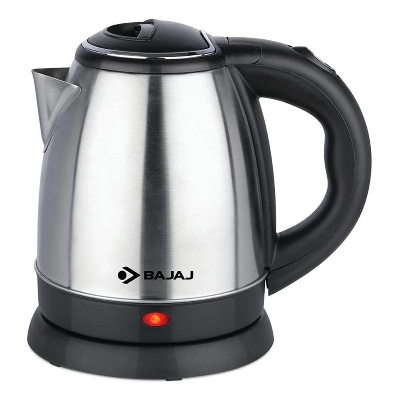 Picture of Bajaj 2.0 Litre DLX Electric Kettle | 1350 Watts Kettle with Stainless Steel Body | Cordless Operation | Auto Shut-off Mechanism【Black】 Black