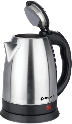 Picture of Bajaj 2.0 Litre DLX Electric Kettle | 1350 Watts Kettle with Stainless Steel Body | Cordless Operation | Auto Shut-off Mechanism【Black】 Black