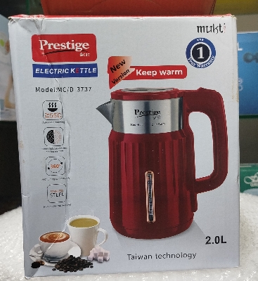 Picture of Prestige 2 Liter Electric Kettle | Fast Boil Stainless Steel, Automatically turns off when water boils Multicolor