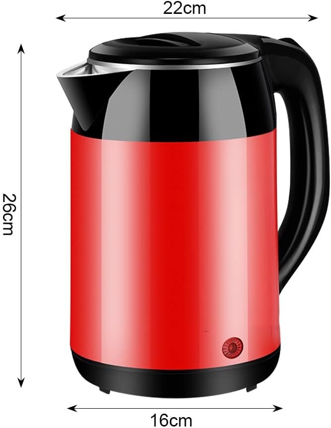Picture of Prestige Electric Kettle 2.0L (High Quality Stainless Steel) Auto shut OFF, Double wall outer body, Well positioned & shaped handle Red