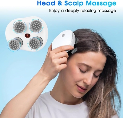 Picture of Rechargeable Scalp Massager with Soft Silicon for Relaxing Scalp Massage, Head Massager, and Hair Massager for Hair Growth - Enhance Hair Wellness and Relaxation Multicolor