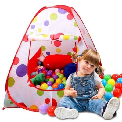 Picture of Tent Play House Toy With 50 Ball Set for Kids- Multicolor Multicolor