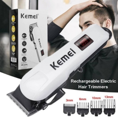 Picture of Kemei Km-809A Digital Electric ac/dc Rechargeable Professional Hair Clipper Trimmer 