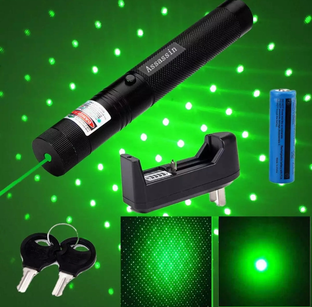 Picture of Green Rechargeable Laser Pinner Laser Light Adjustable Focus (Professional) 