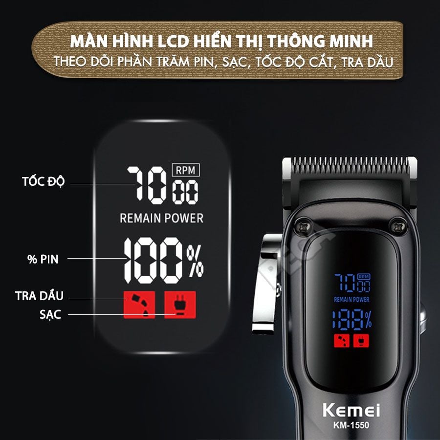Picture of 1550 Professional Hair Clipper and Beard Trimmer Salon Series for Men 