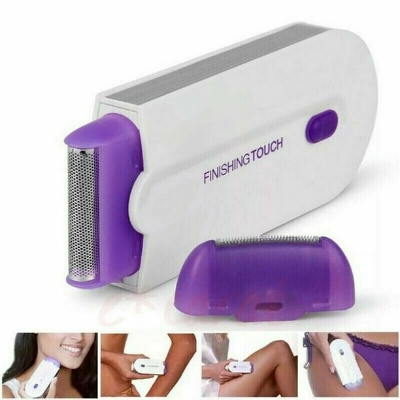 Picture of 2 in 1 Electric Epilator Women Hair Removal Painless Women Hair Remover Shaver Instant Painless Free Sensor Light USB Recharge-Cyclone 