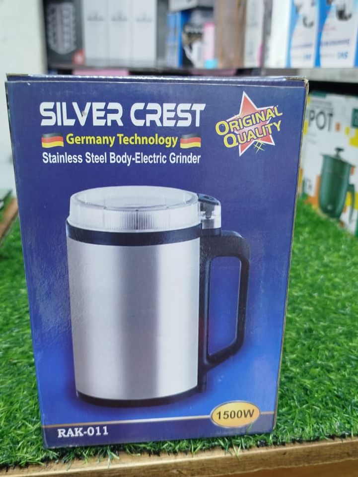 Picture of Silver Crest Stainless Steel Electric Mini Grinder 1500 Watt Silver