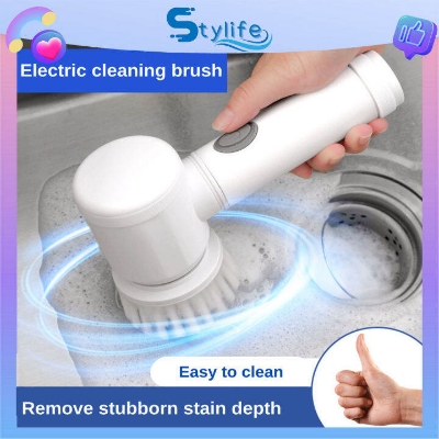 Picture of Electric Cleaning Brush 5 in 1 Magic Brush (FH:172) : Wash Basin/Sink/Wash Basin/Bath & Shower White