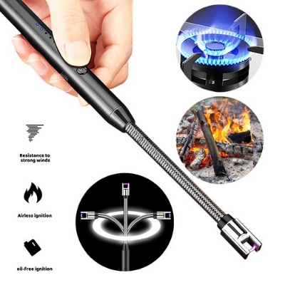 Picture of New electronic pulse igniter portable 360 ° curved hose candle aromatherapy special lighter for household kitchens 