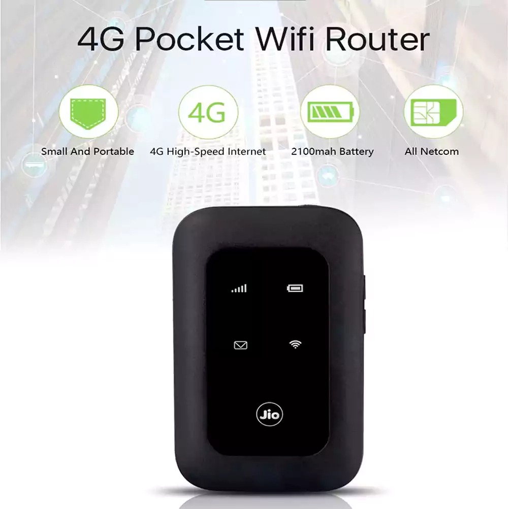 Picture of JIO LTE 4G+ ADVANCED MOBILE HOTSPOT ROUTER Black