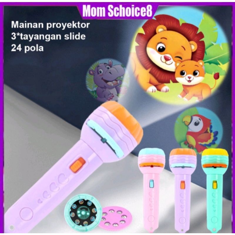 Picture of Mini Projector Torch Kids Flashlight Story book Educational Light-up Toys Sleep Light Preschool Fairy Tale Projection Lamp gift by Dhaka Shopping zone 