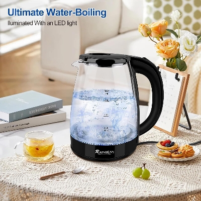 Picture of Sinboss glass electric kettle, 2000w Glass Kettle 2.0L Electro Mate Kettle Electric Jug Heater for Boiling Water Multicolor