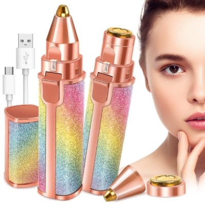 Picture of Blawless Battery Operated Eyebrow Trimmer Shaver for Ladies 2 in 1 Multicolor