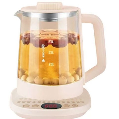 Picture of Jaipan Electric Kettle Glass Kettle,Glass electric kettle Multifunctional High Borosilicate Glass Health Pot Electric Kettle Electric Teapot Quick Cooking Heat Preservation Function 304 Stainless Steel 2L Multicolor