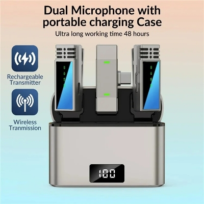 Picture of Jmary MW-15 2.4G wireless Microphone for Mobile Iphone Lightning Multicolor