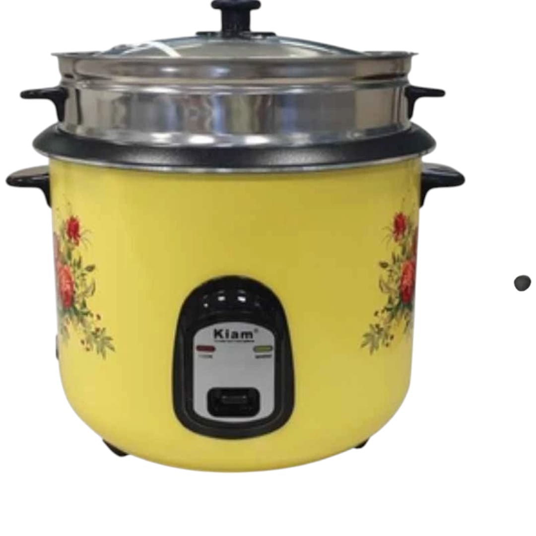 Picture of Kiam Rice Cooker Full Body 1.8 Ltr - Double pot (SS & Non Stick Pot)- SFB-5702 Multicolor