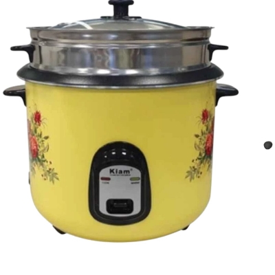 Picture of Kiam Rice Cooker Full Body 1.8 Ltr - Double pot (SS & Non Stick Pot)- SFB-5702 Multicolor