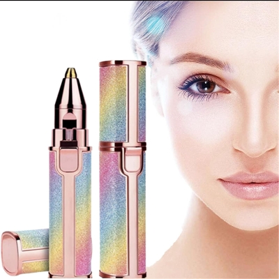 Picture of Eyebrow Trimmer For Women, 2 In 1 Rechargeable Facial Hair Remover Multicolor