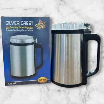 Picture of Silver Crest Stainless Steel Electric Mini Grinder 1500 Watt  8 Blade Powerful Motor & Blender Machine Multicolor