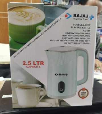 Picture of Bajaj Double layer Electric Kettle AE-18T 2.5 litre Multicolor