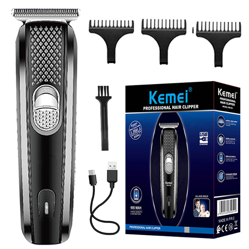 Picture of Professional Kemei KM 039 Hair Trimmer Powerful Cordless Hair Clipper For Men Stainless Steel 