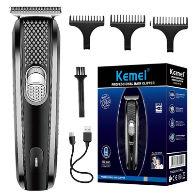 Picture of Professional Kemei KM 039 Hair Trimmer Powerful Cordless Hair Clipper For Men Stainless Steel 