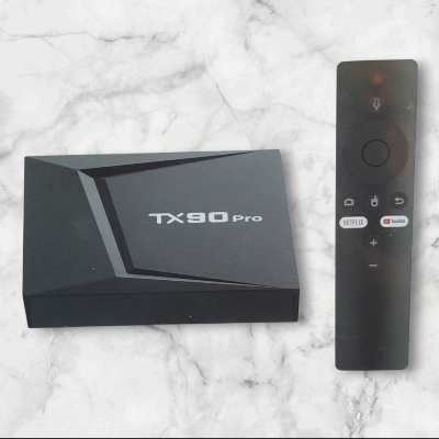 Picture of TX90 Pro Android 17 Varson 14K Ultra HD Smart Android TV Box with Voice Control Remote Black