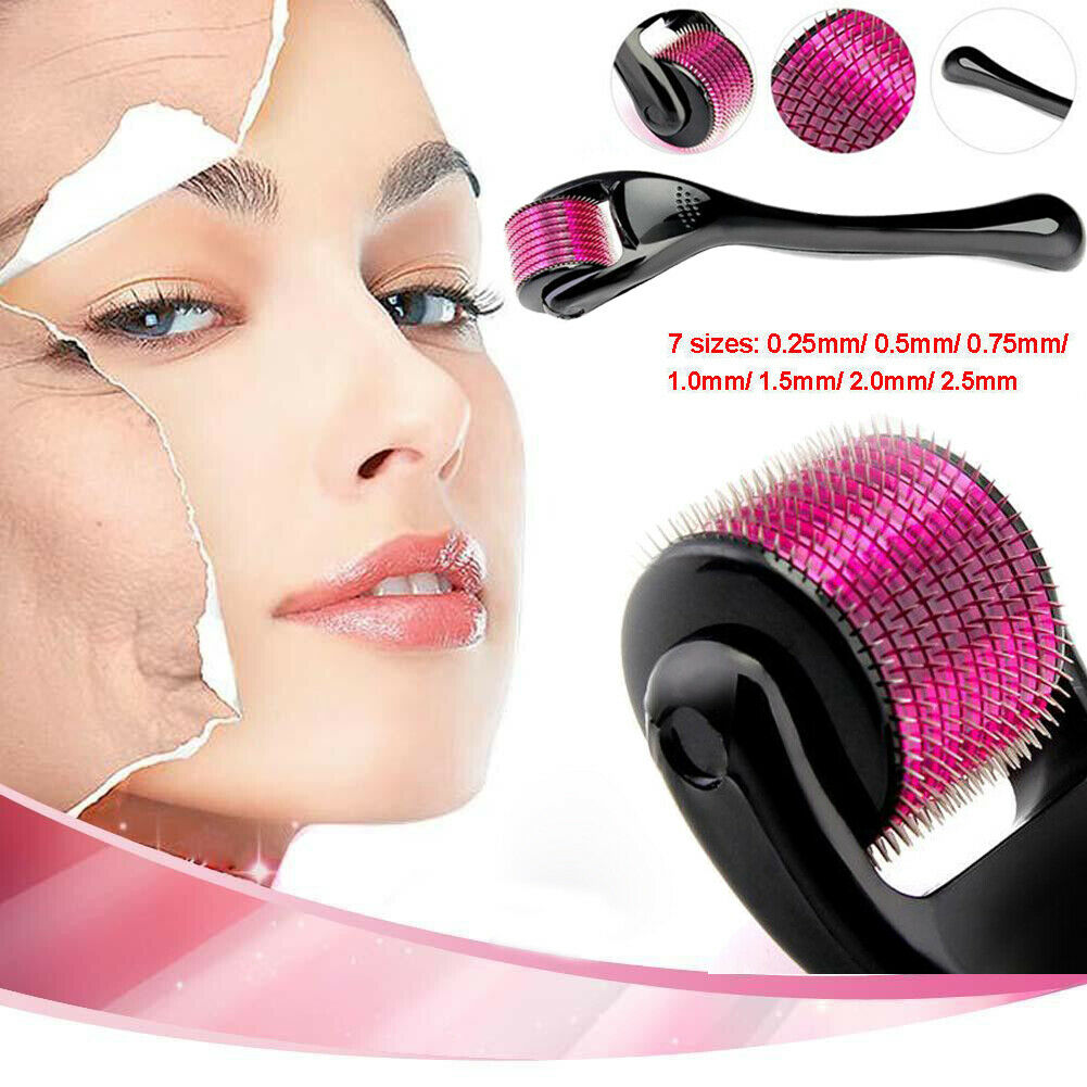 Picture of Derma Roller Micro Needle for Hair, Beard Growth and Facial Skin Therapy (0.5 mm) Black