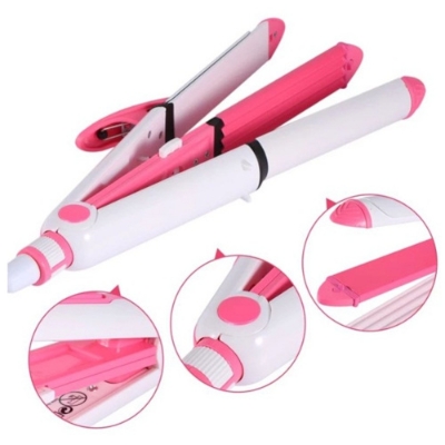 Picture of KEMEI KM-1291 Professional 3 in 1 Hair Straightener 