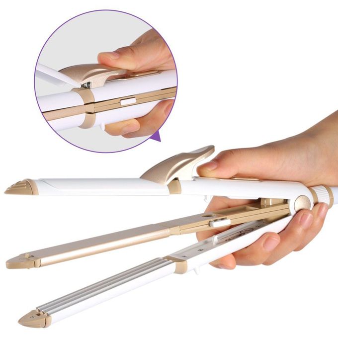 Picture of KEMEI KM-1291 Professional 3 in 1 Hair Straightener 